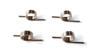Custom Helical Torsion Spring with Legs 304 Stainless Steel 3 Coils 1.2mm Wire Diameter