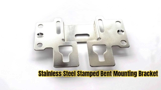 Stainless Steel Stamped Bent Mounting Bracket with for Industrial Installation